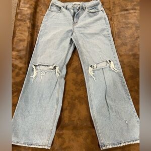 Distressed Light Wash Jeans